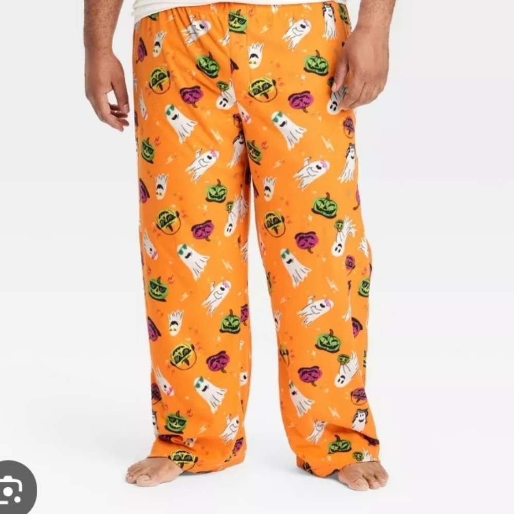 ❤️10/$10 New Halloween Themed Orange Pajama Pants